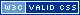 W3C Validated CSS