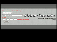 Prime Awards Government Bidding Tool Login Screen